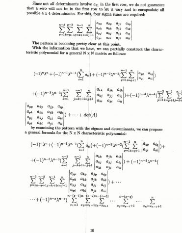 General Formula For the Characteristic Polynomial