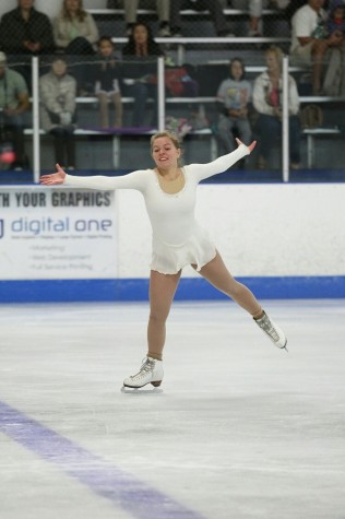 Sophomore Elizabeth Poling dedicates her days to ice-skating, spending hours on the ice