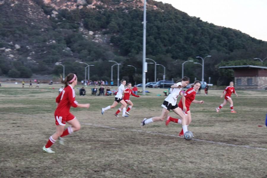 CAHS Girls Varsity Soccer kicks off their first game of the season