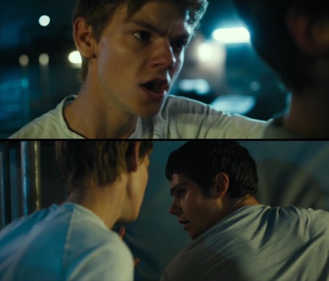A tense scene between Thomas and Newt.