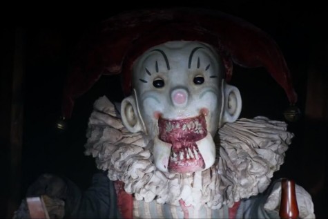 An evil clown is only one of the traditional horror movie elements that Krampus displays.