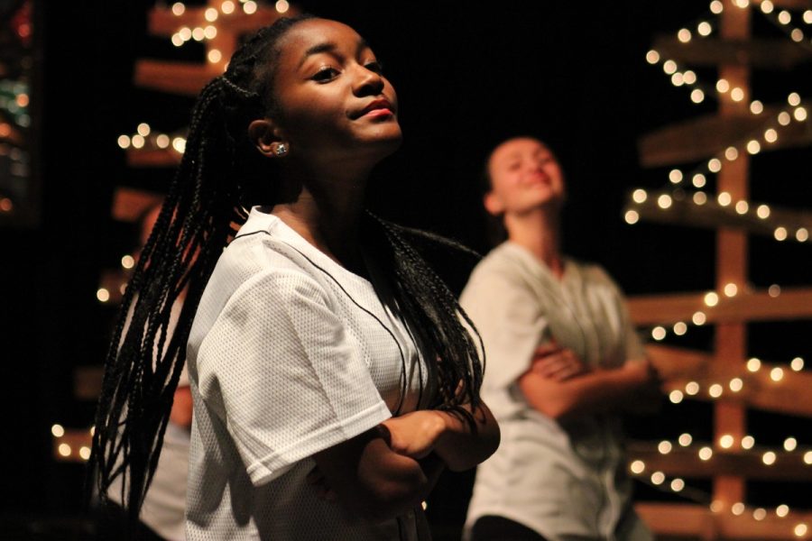 Freshman Alysia Greer participates in one of the many routines featured during the concert. Photo by Amber Bacardi